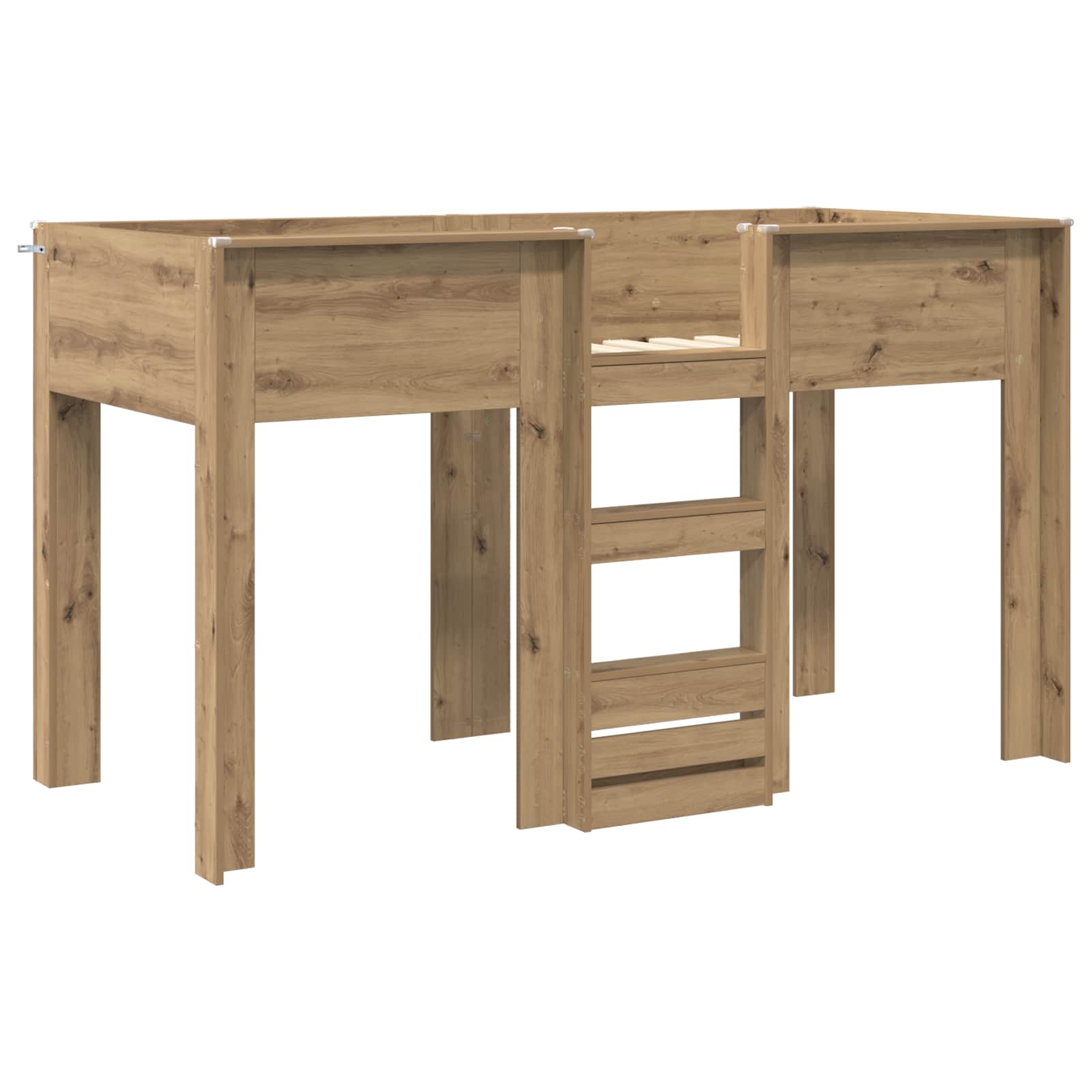 Letto a Castello per Bambini Rovere artigianale 75 x 190 cm | homemem39