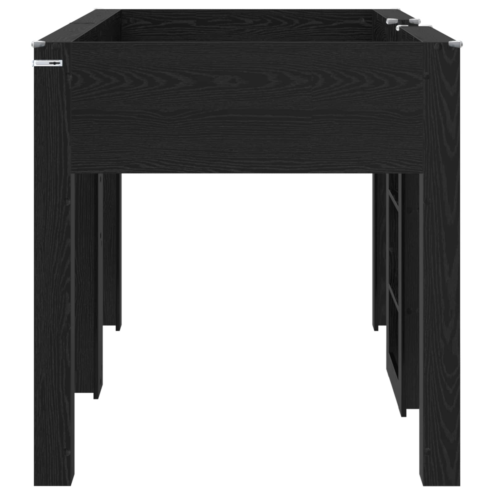 Letto a Castello per Bambini Rovere Nero 90 x 190 cm | homemem39