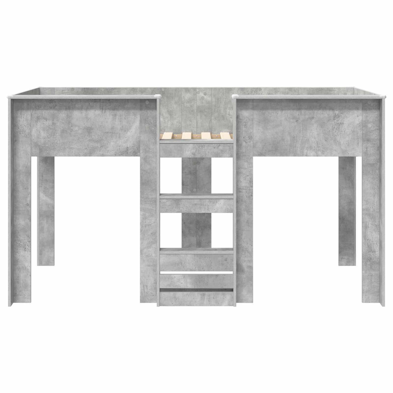 Letto a Castello per Bambini Grigio cemento 90 x 190 cm | homemem39