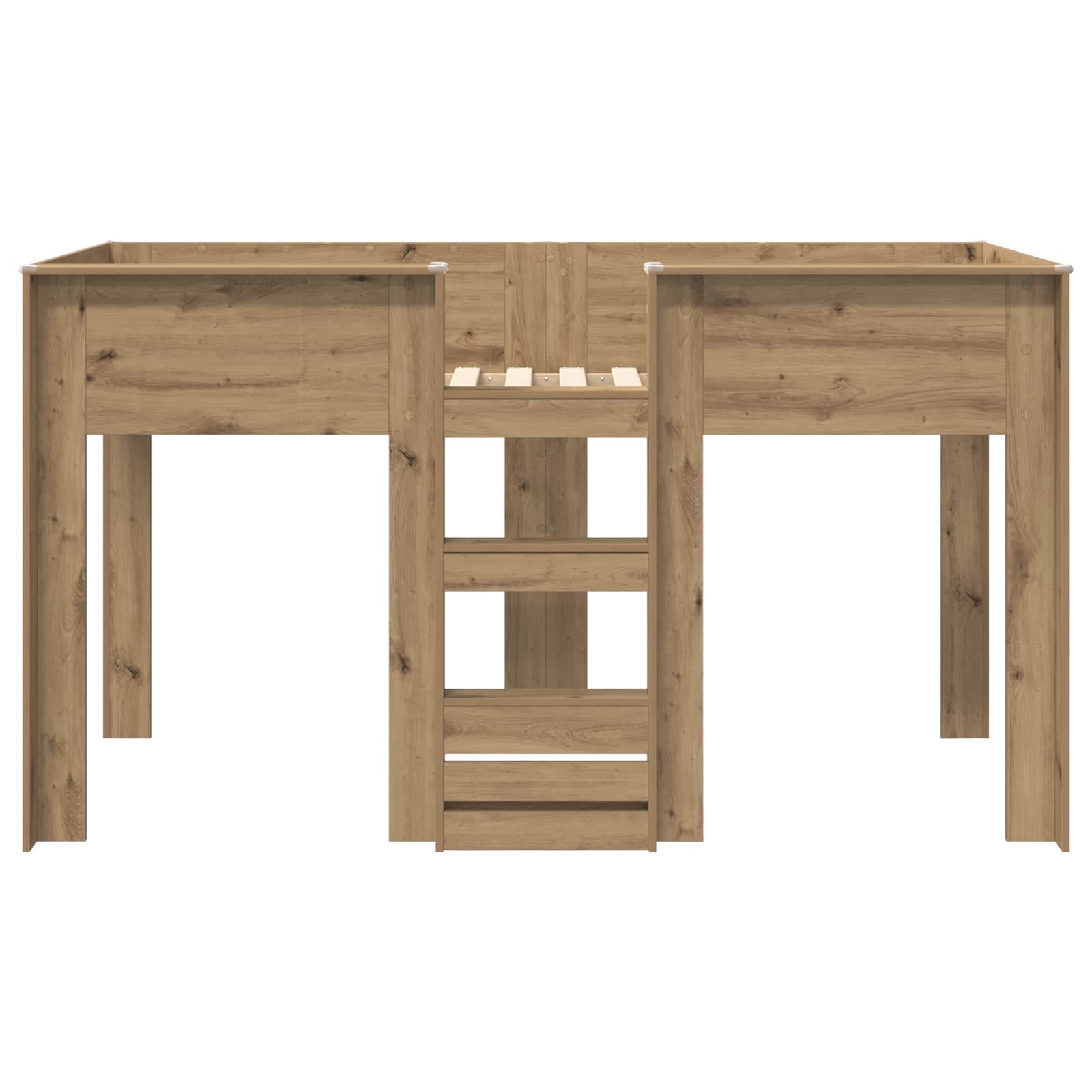 Letto a Castello per Bambini Rovere artigianale 90 x 190 cm | homemem39