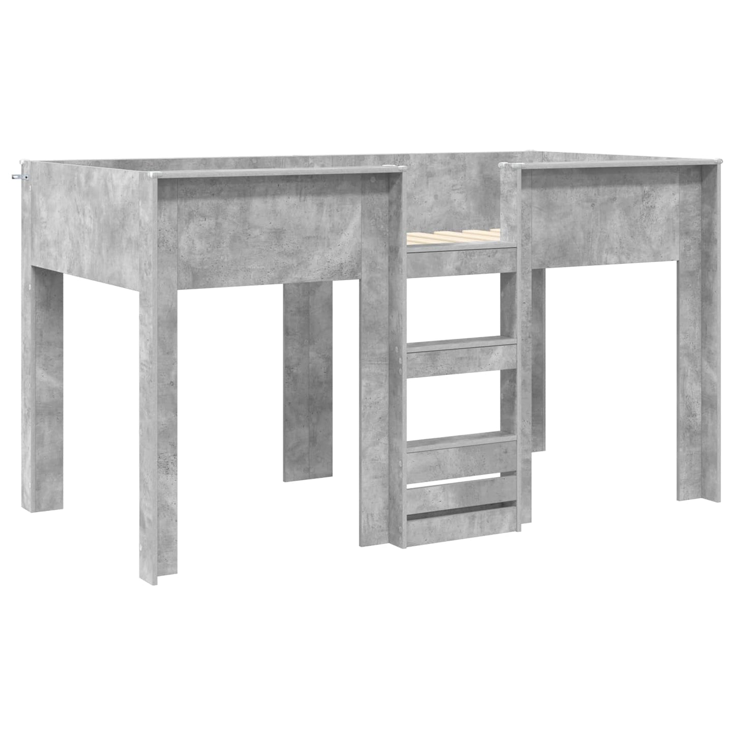 Letto a Castello per Bambini Grigio cemento 90 x 200 cm | homemem39