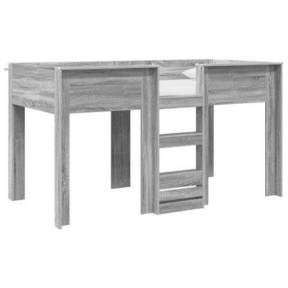 Letto a Castello per Bambini Grigio Sonoma 90 x 200 cm | homemem39