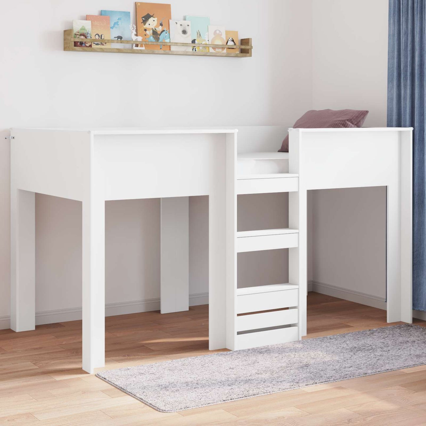 Letto a Castello per Bambini Bianco 100 x 200 cm | homemem39