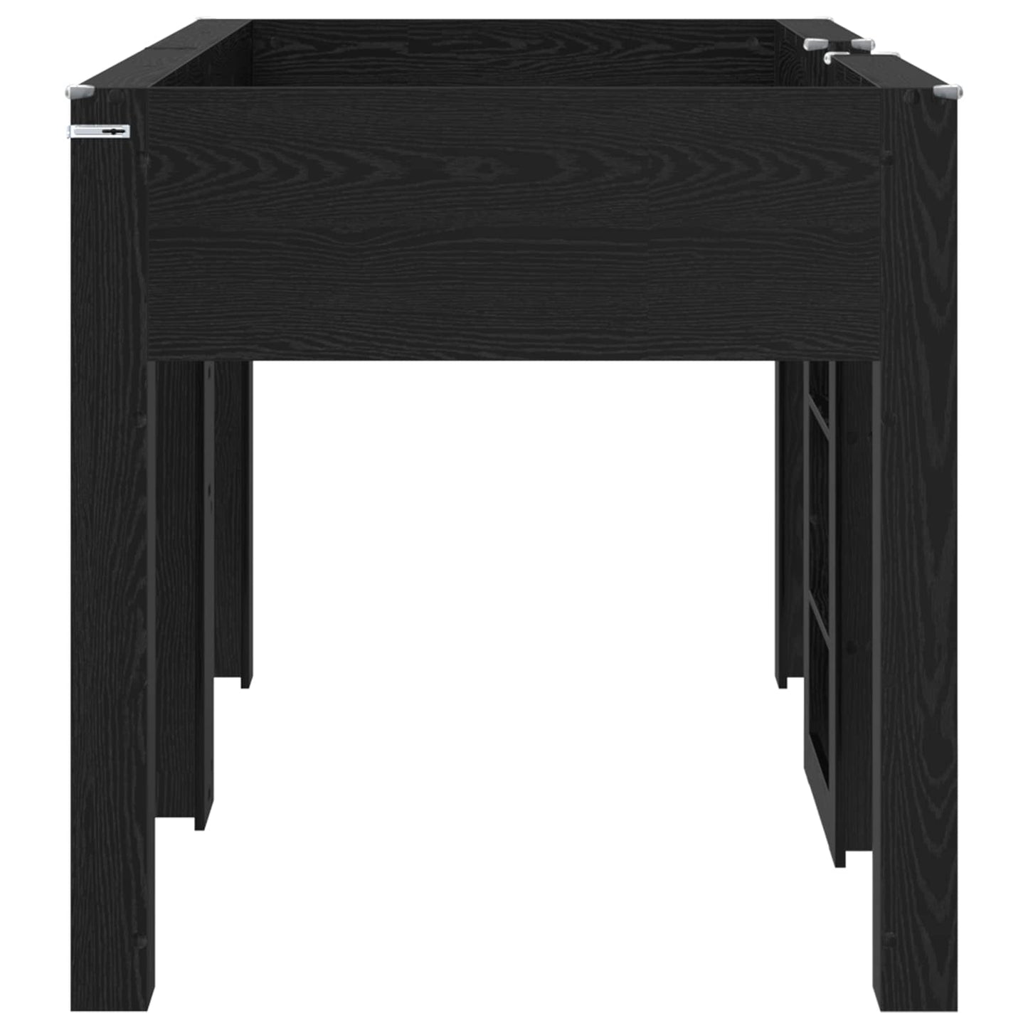 Letto a Castello per Bambini Rovere Nero 100 x 200 cm | homemem39