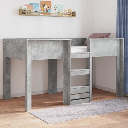 Letto a Castello per Bambini Grigio cemento 100 x 200 cm | homemem39
