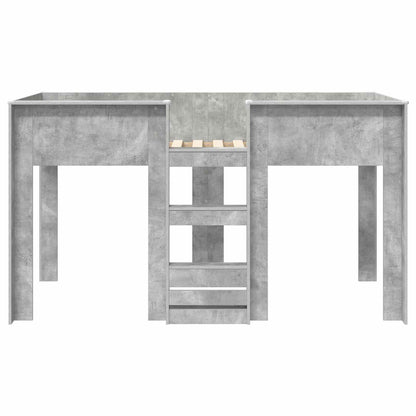 Letto a Castello per Bambini Grigio cemento 100 x 200 cm | homemem39