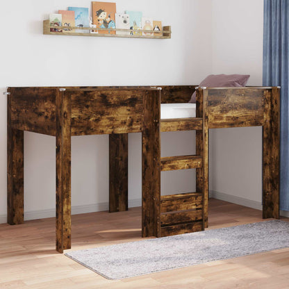 Letto a Castello per Bambini Rovere fumé 100 x 200 cm