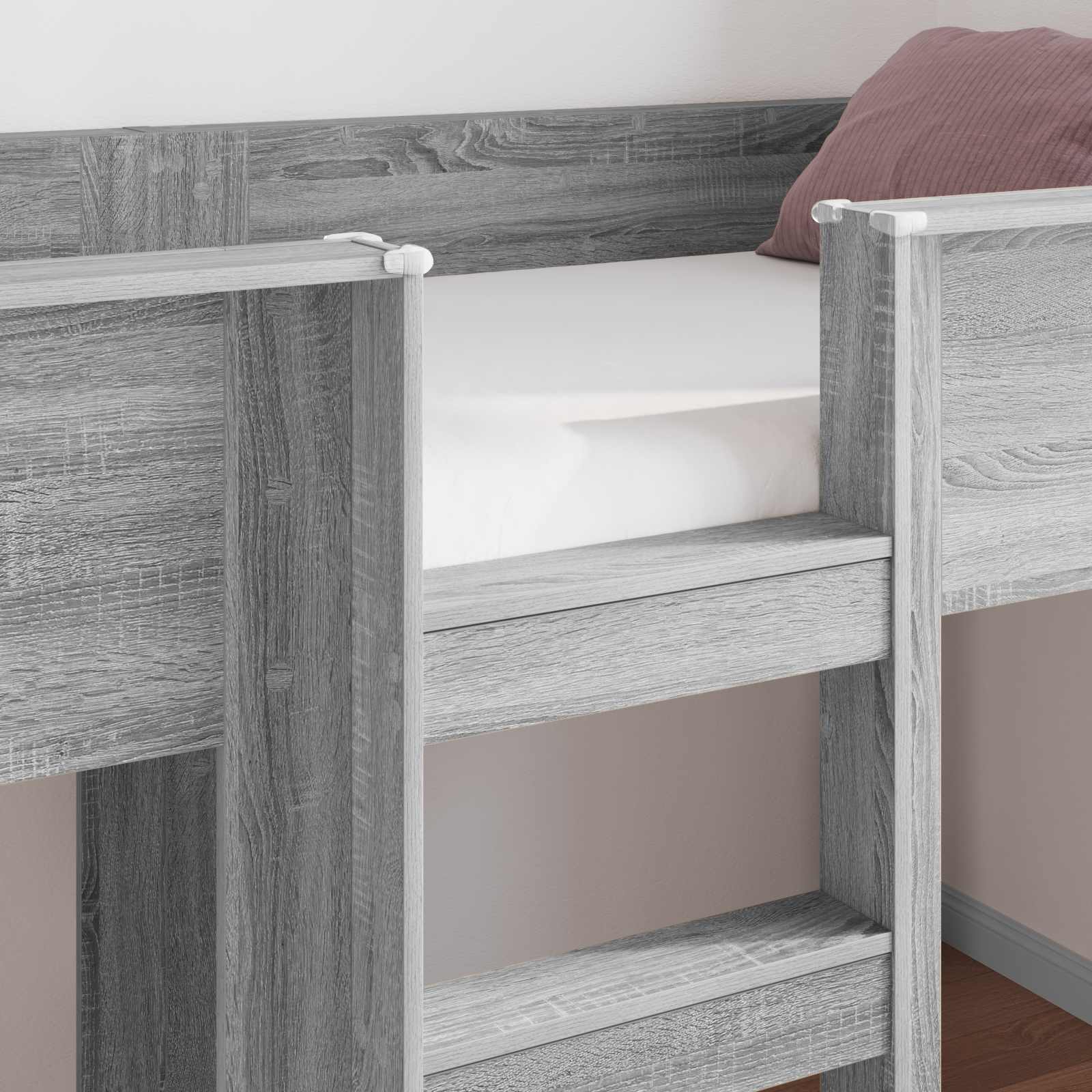 Letto a Castello per Bambini Grigio Sonoma 100 x 200 cm | homemem39