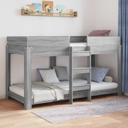 Letto a Castello per Bambini Grigio Sonoma 100 x 200 cm | homemem39