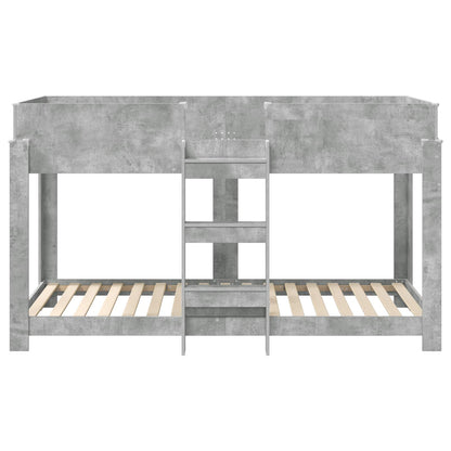Letto a Castello per Bambini Grigio cemento 90 x 200 cm | homemem39