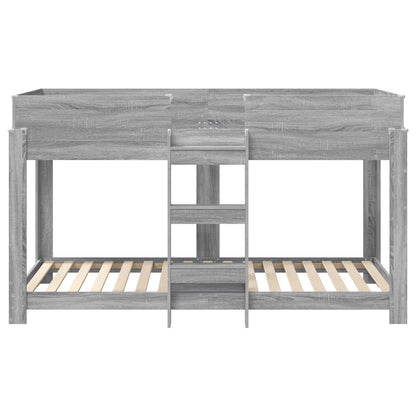 Letto a Castello per Bambini Grigio Sonoma 90 x 200 cm | homemem39