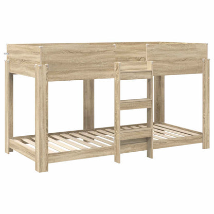 Letto a Castello per Bambini Rovere Sonoma 80 x 200 cm | homemem39