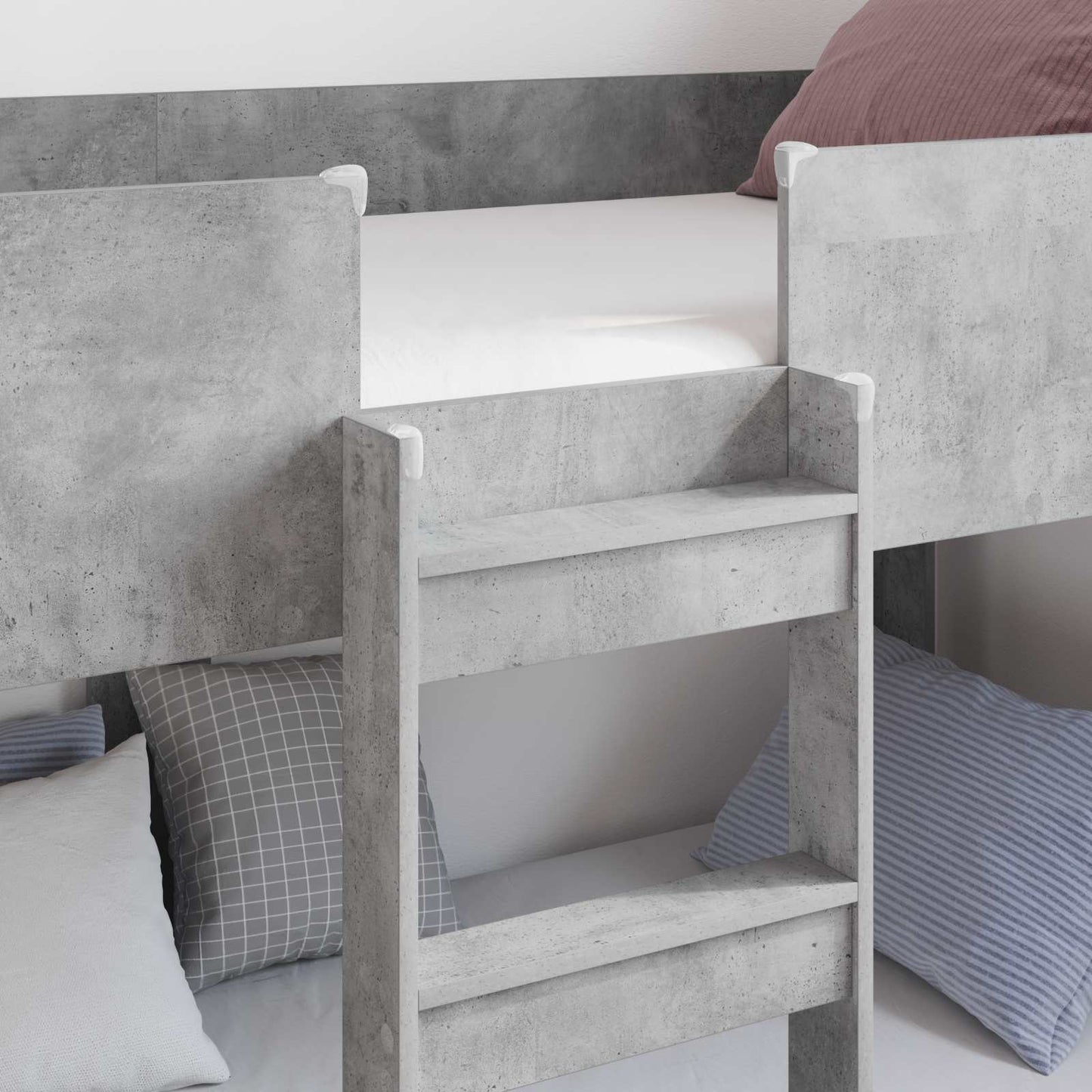 Letto a Castello per Bambini Grigio cemento 80 x 200 cm | homemem39