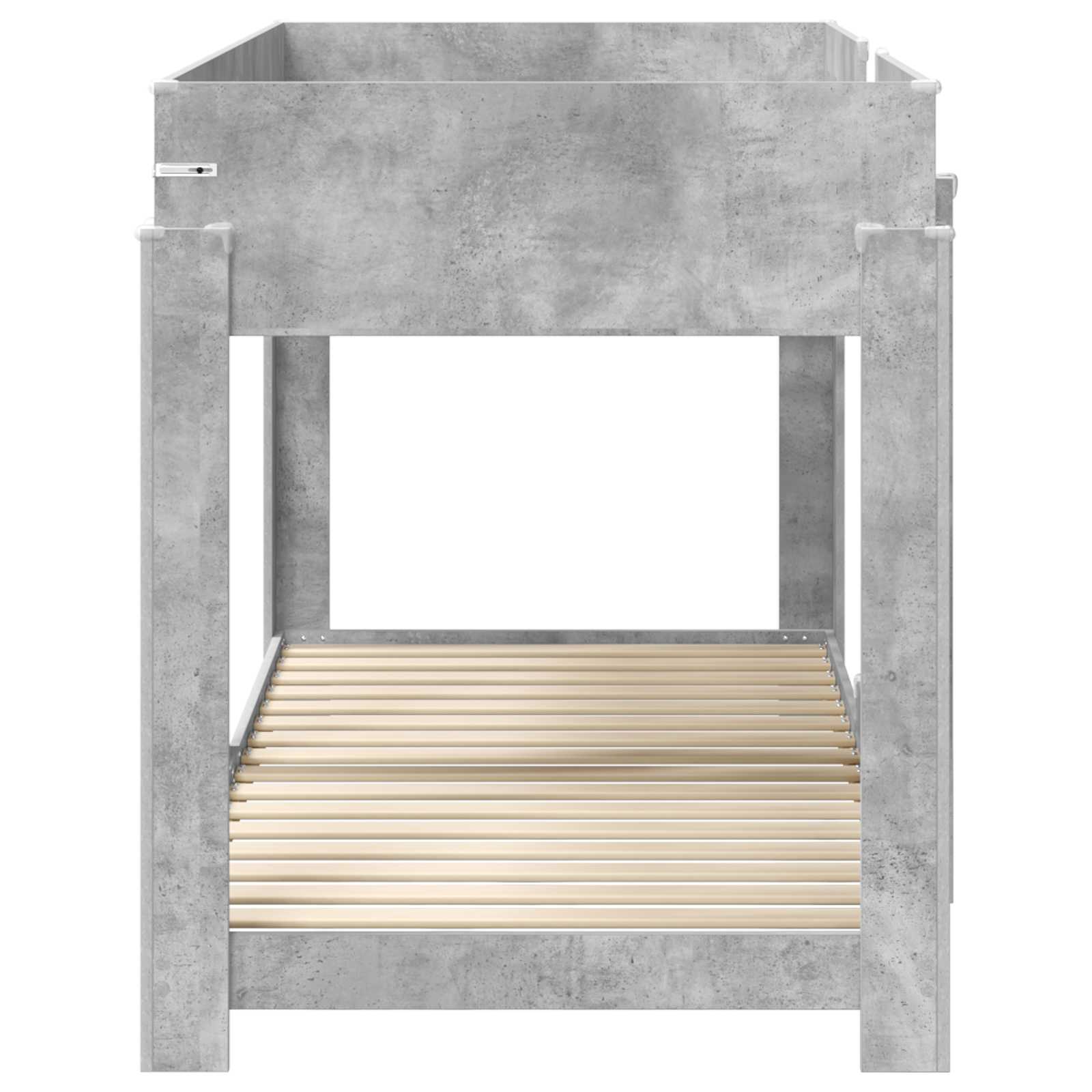 Letto a Castello per Bambini Grigio cemento 80 x 200 cm | homemem39