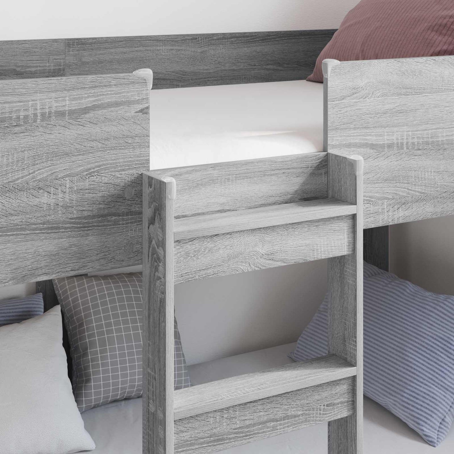 Letto a Castello per Bambini Grigio Sonoma 80 x 200 cm | homemem39