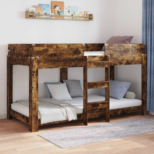 Letto a Castello per Bambini Rovere fumé 100 x 190 cm