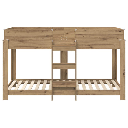 Letto a Castello per Bambini Rovere artigianale 90 x 190 cm | homemem39