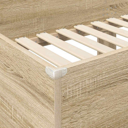 Letto a Castello per Bambini Rovere Sonoma 75 x 190 cm | homemem39