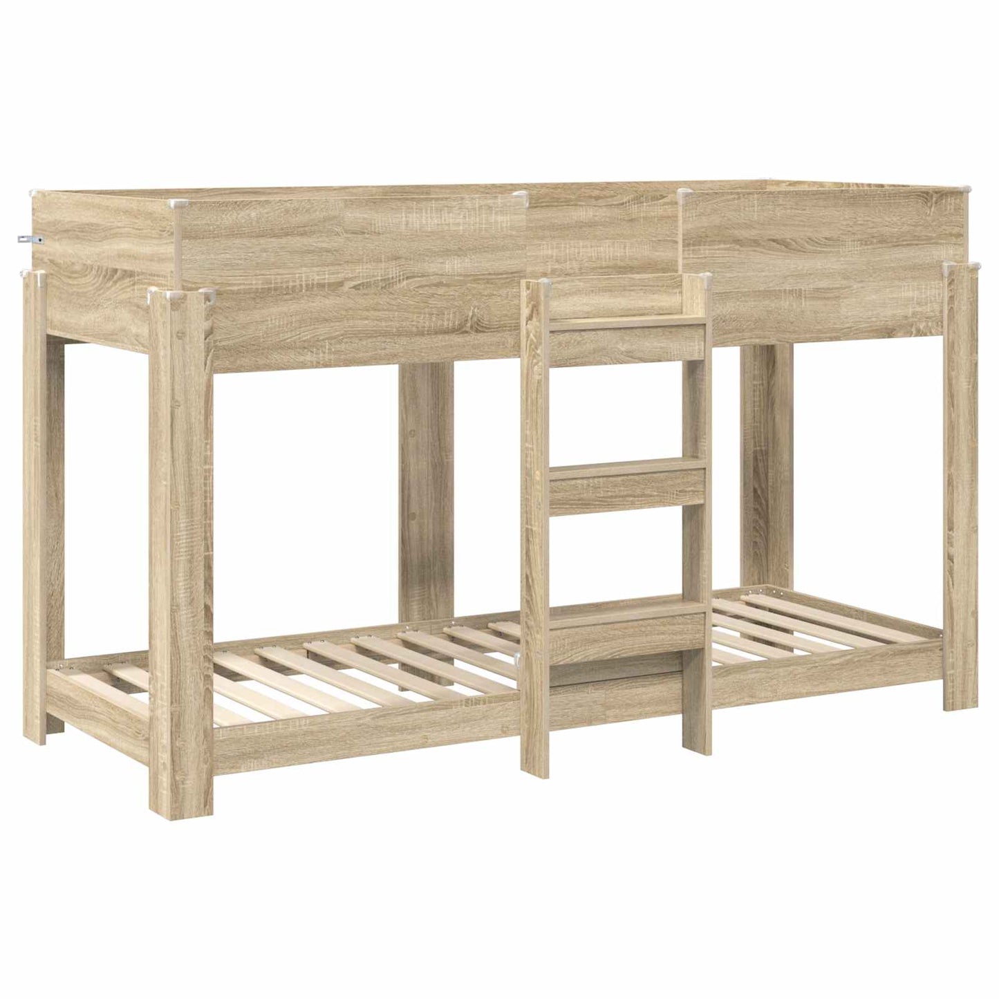 Letto a Castello per Bambini Rovere Sonoma 75 x 190 cm | homemem39