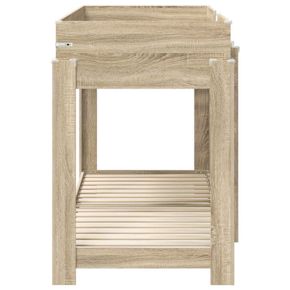 Letto a Castello per Bambini Rovere Sonoma 75 x 190 cm | homemem39