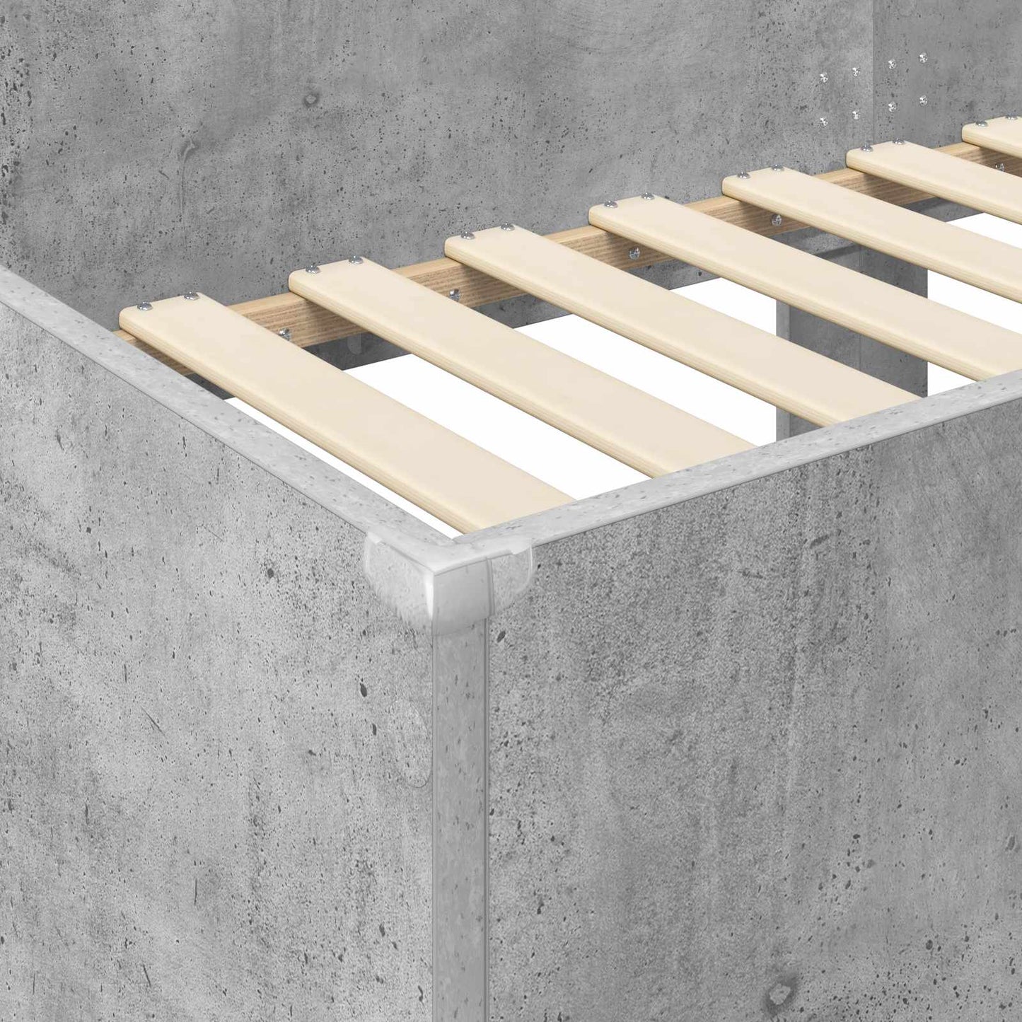 Letto a Castello per Bambini Grigio cemento 75 x 190 cm