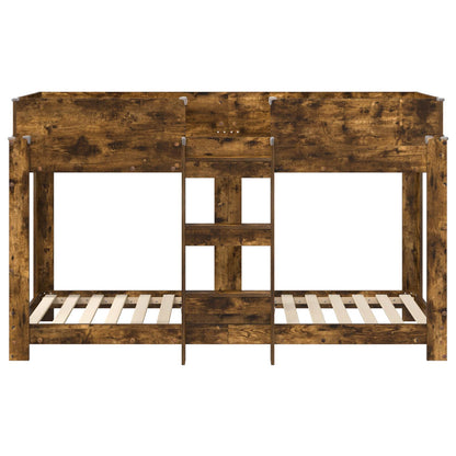 Letto a Castello per Bambini Rovere fumé 75 x 190 cm