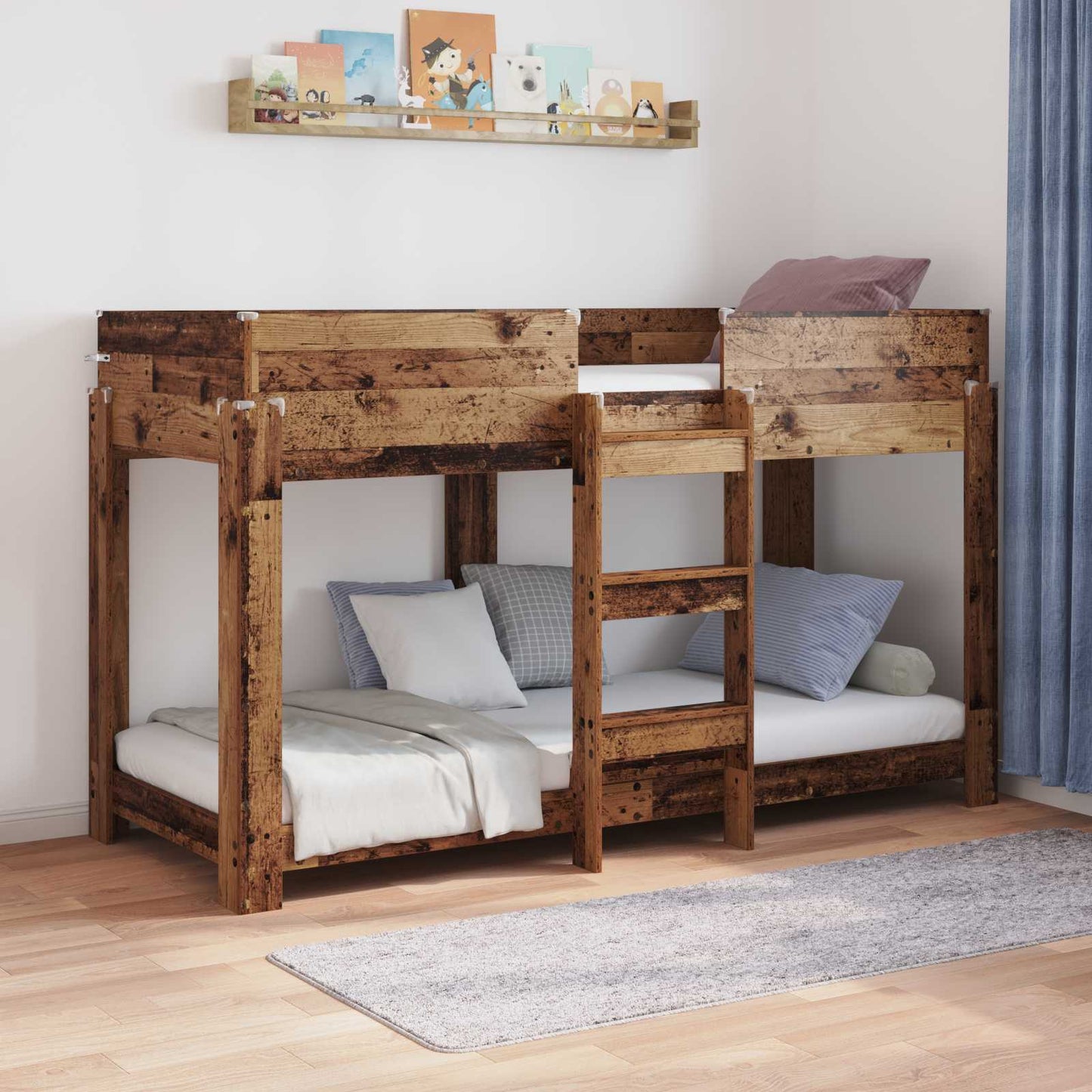 Letto a Castello per Bambini Legno vecchio 75 x 190 cm