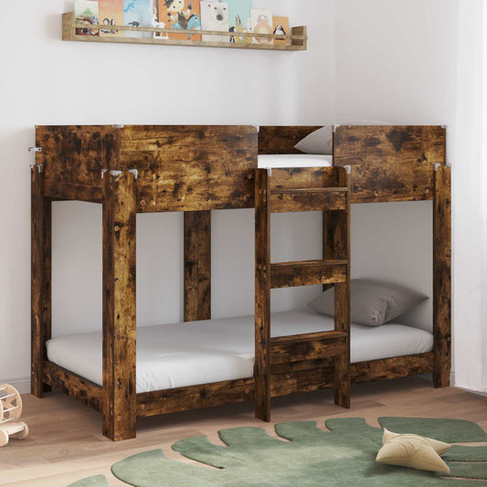 Letto a Castello per Bambini Rovere fumé 80 x 160 cm