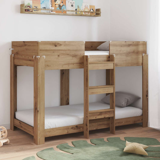 Letto a Castello per Bambini Rovere artigianale 90 x 160 cm