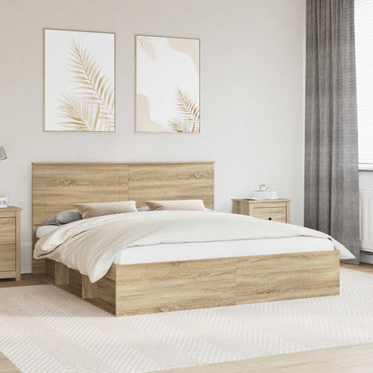 Struttura del letto Sonoma 200 x 200 cm Pino massello | homemem39