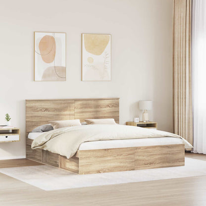 Struttura del letto Sonoma 200 x 200 cm Pino massello | homemem39