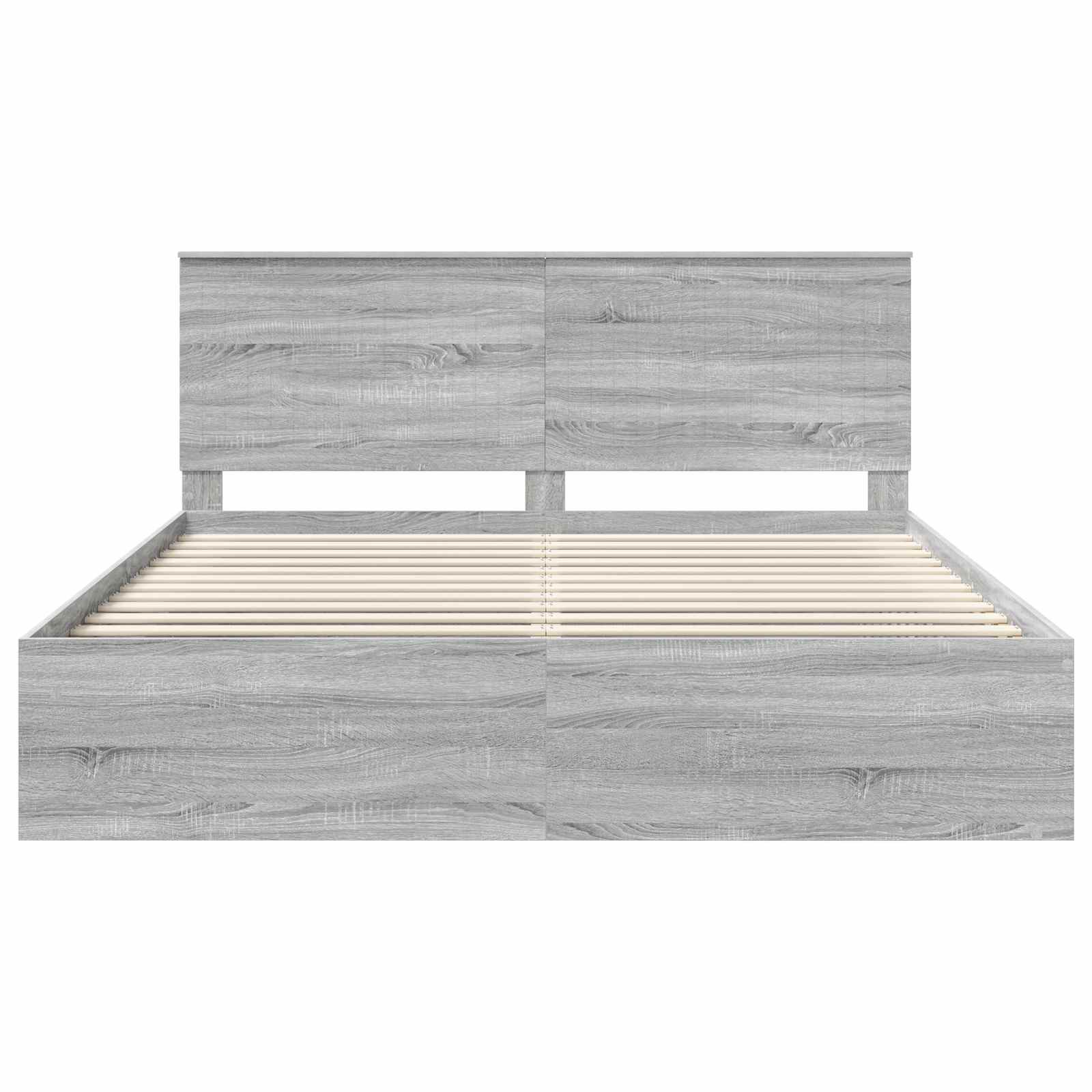 Struttura del letto Grigio Sonoma 200 x 200 cm Pino massello | homemem39