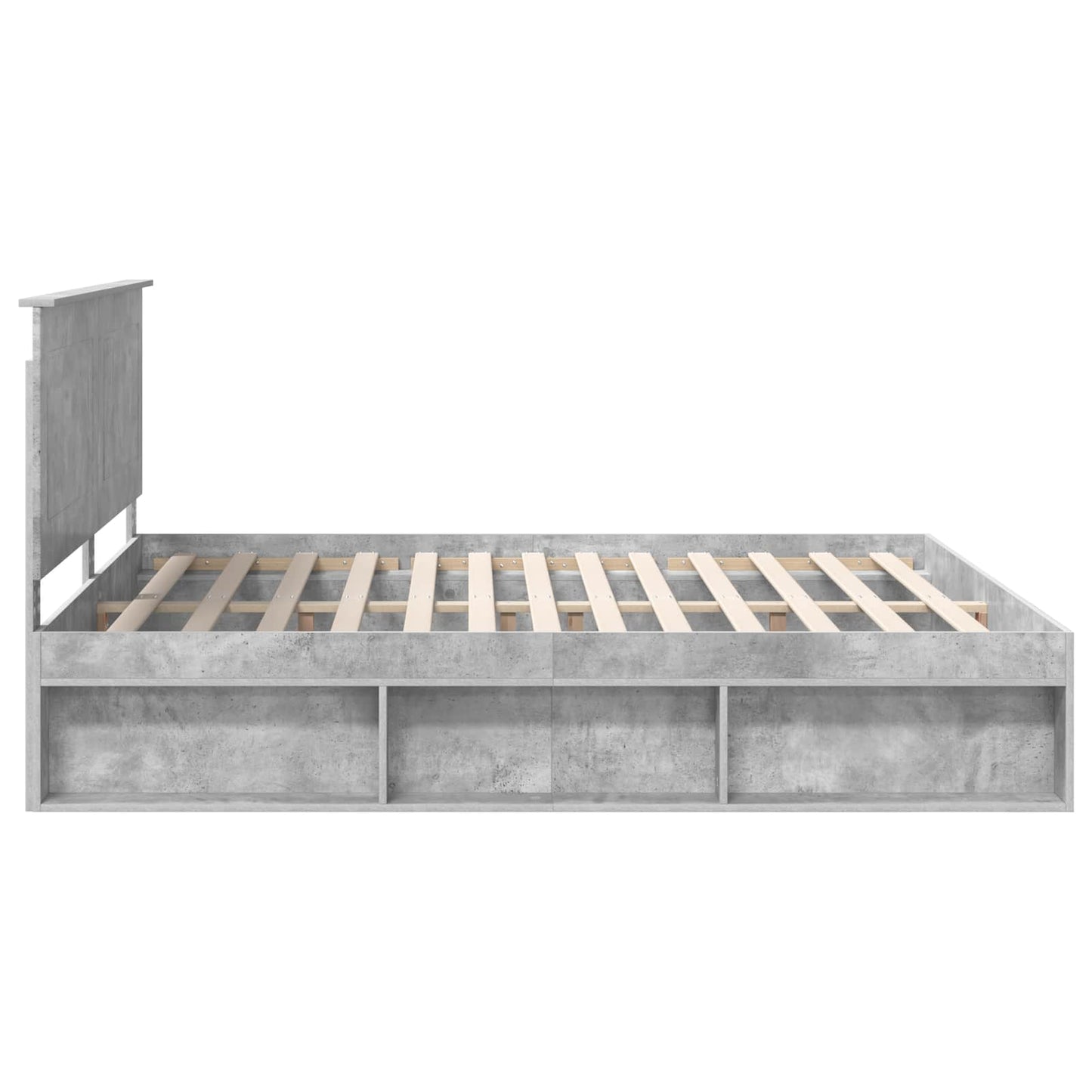 Struttura del letto Calcestruzzo 180 x 200 cm Pino massello | homemem39