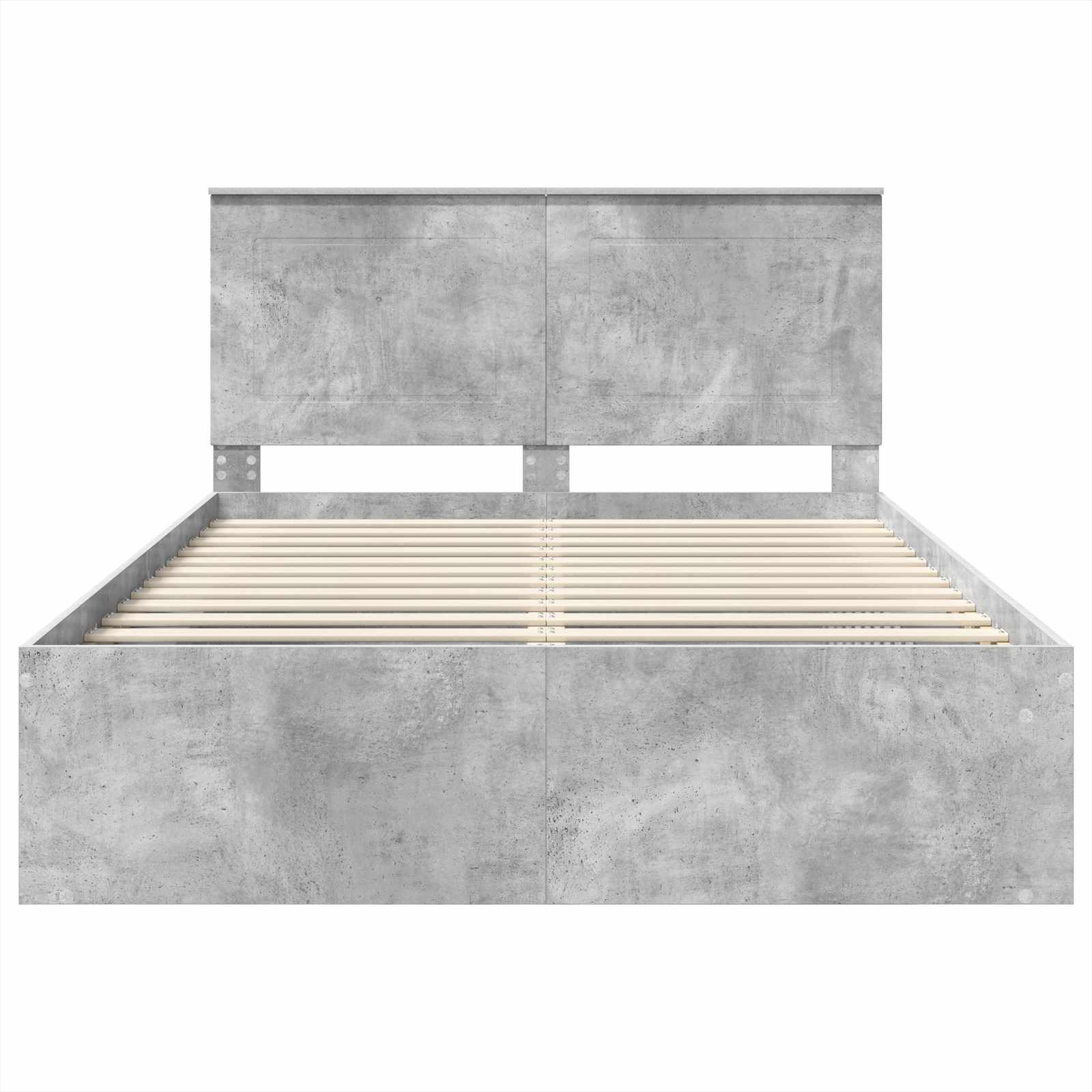 Struttura del letto Calcestruzzo 160 x 200 cm Pino massello | homemem39