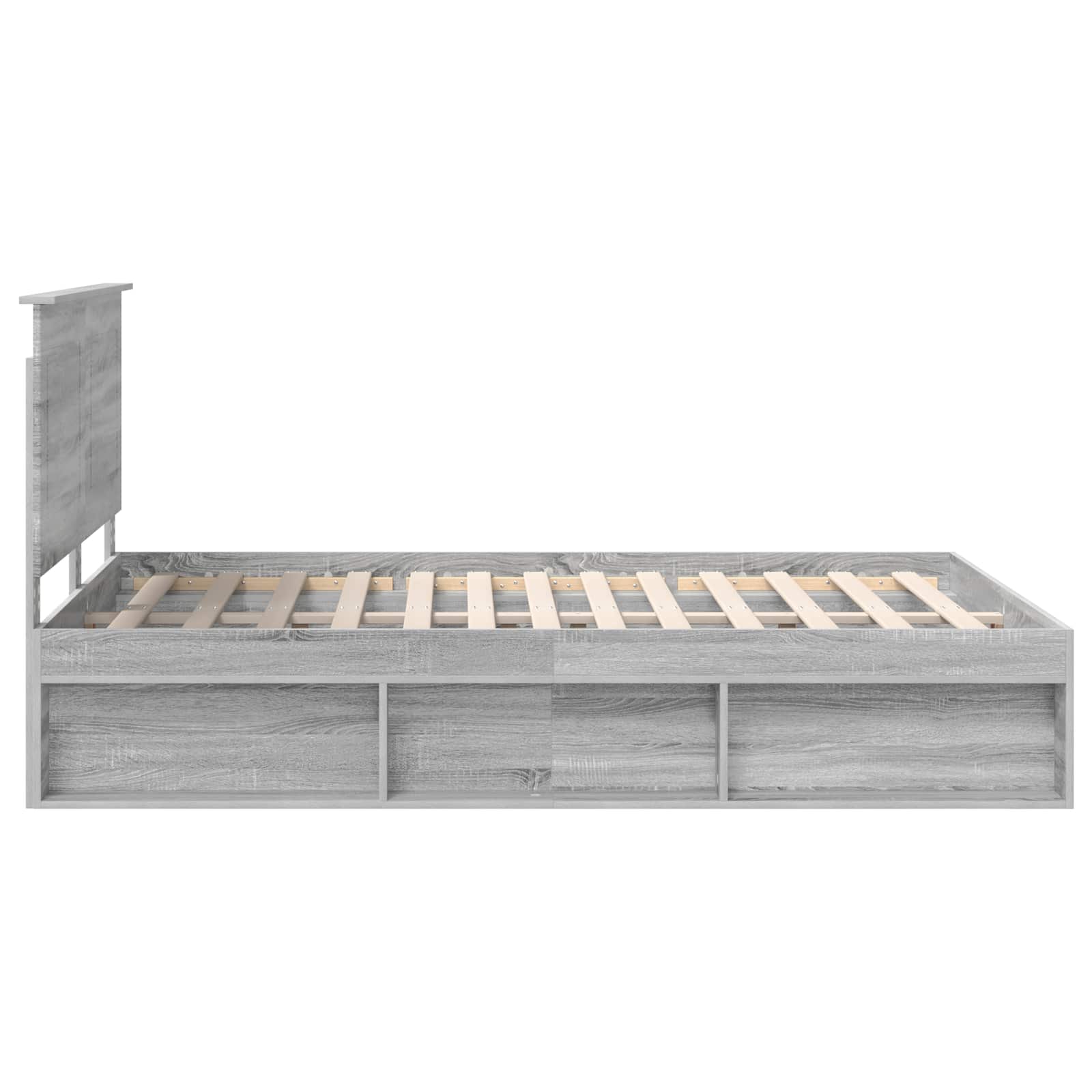 Struttura del letto Grigio Sonoma 160 x 200 cm Pino massello | homemem39
