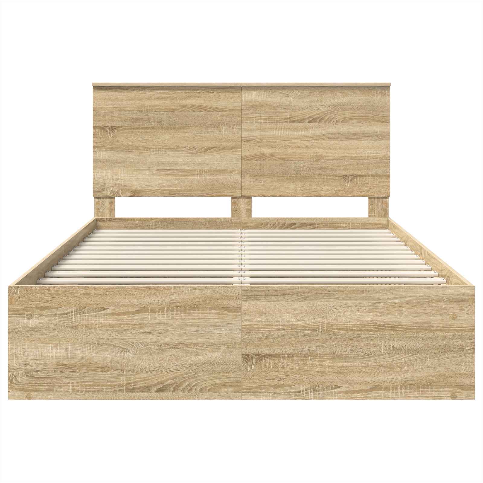 Struttura del letto Rovere Sonoma 150 x 200 cm Pino massello | homemem39