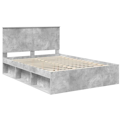 Struttura del letto Grigio Concretè 150 x 200 cm Pino massello