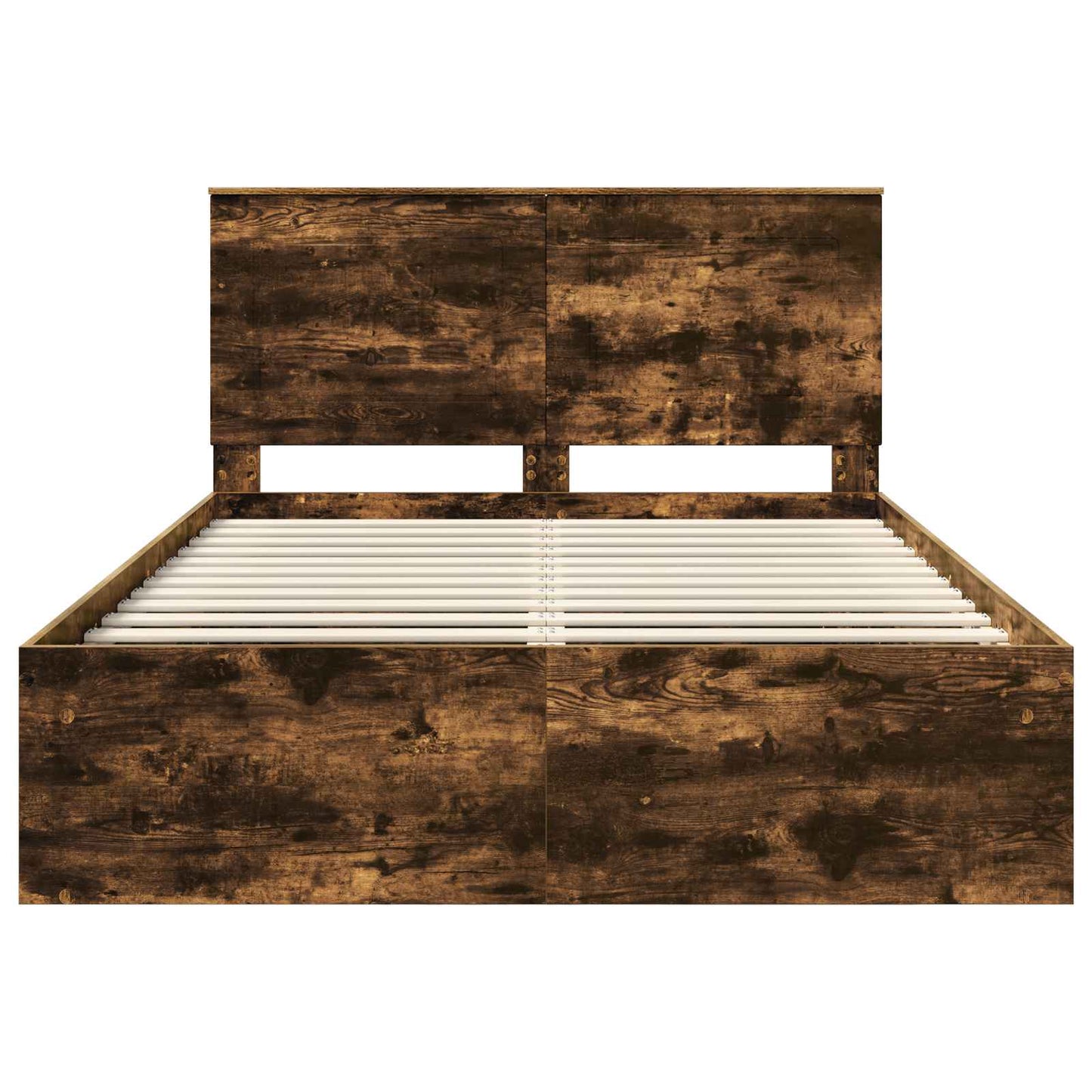 Struttura del letto Rovere fumé 150 x 200 cm Pino massello | homemem39