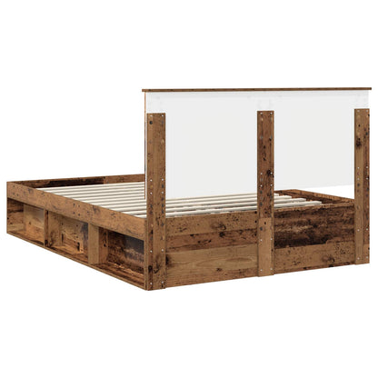 Struttura del letto Legno vecchio 150 x 200 cm Pino massello | homemem39
