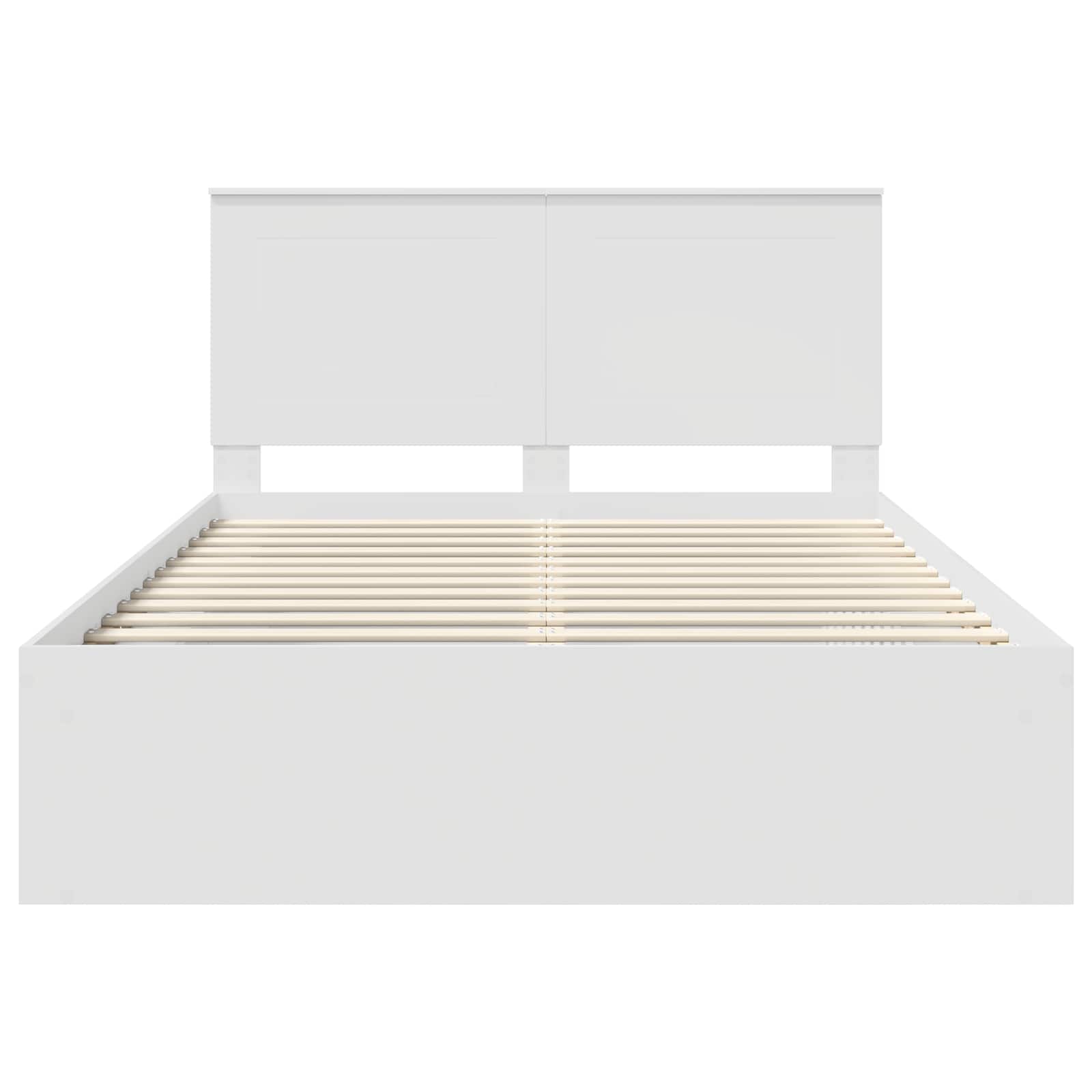 Struttura del letto Bianco 140 x 190 cm Pino massello | homemem39