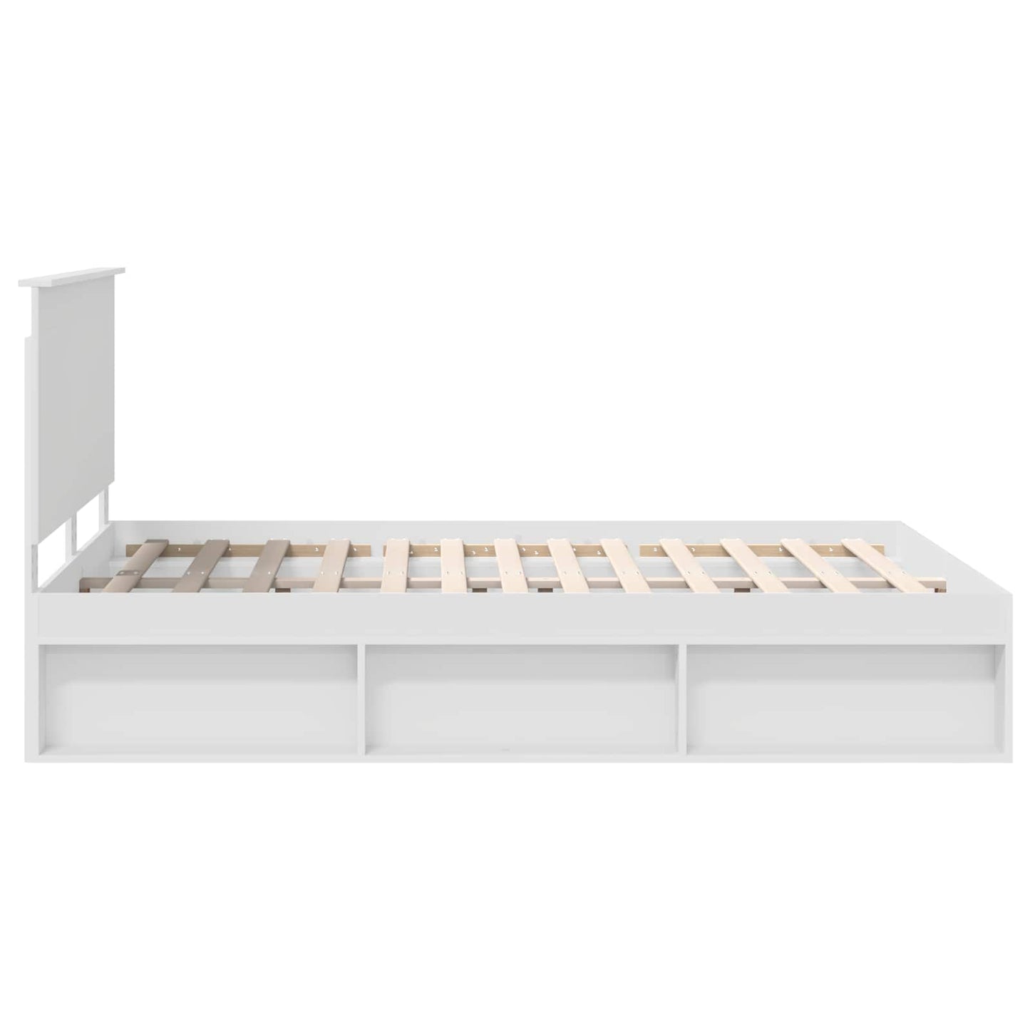 Struttura del letto Bianco 140 x 190 cm Pino massello | homemem39
