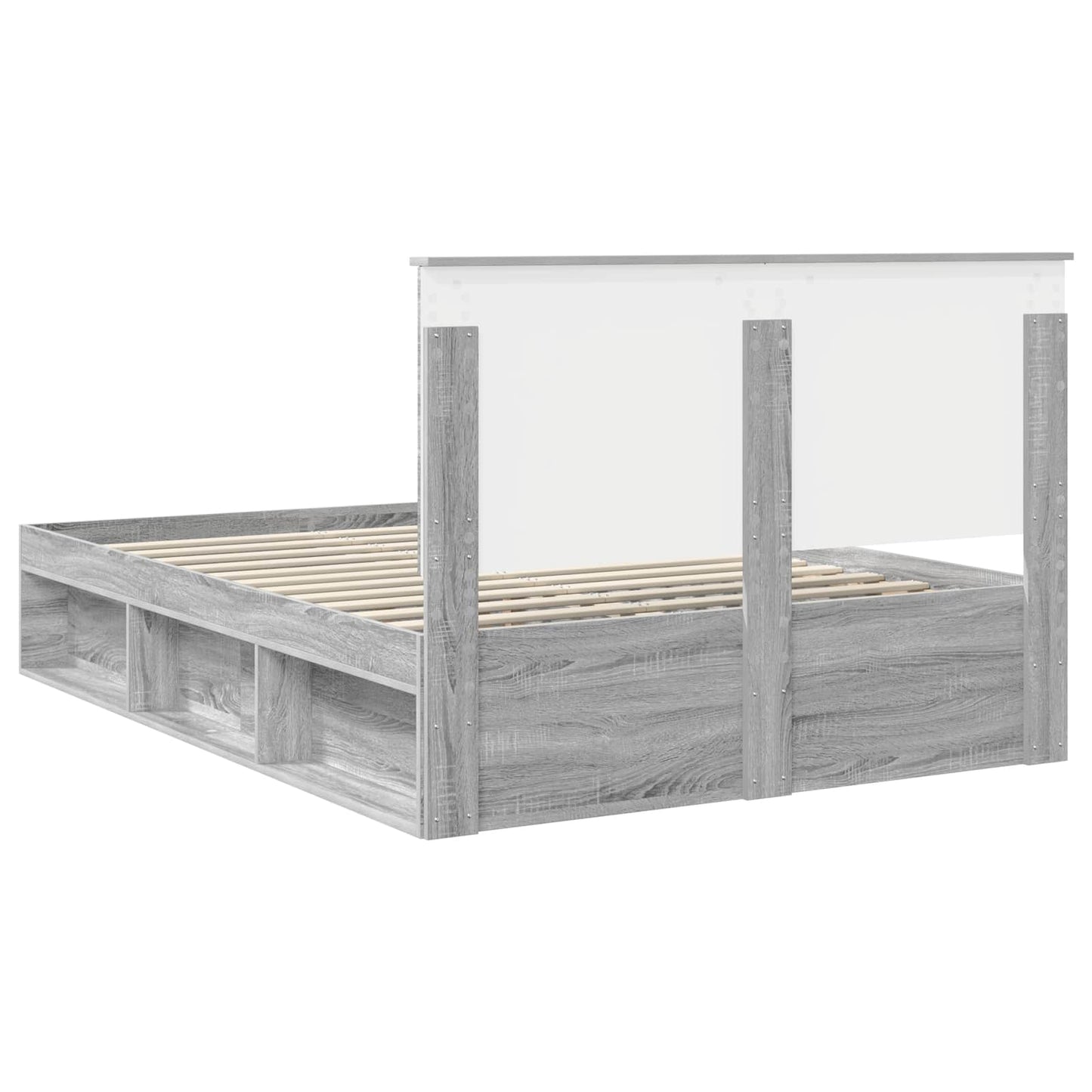 Struttura del letto Grigio Sonoma 140 x 190 cm Pino massello | homemem39