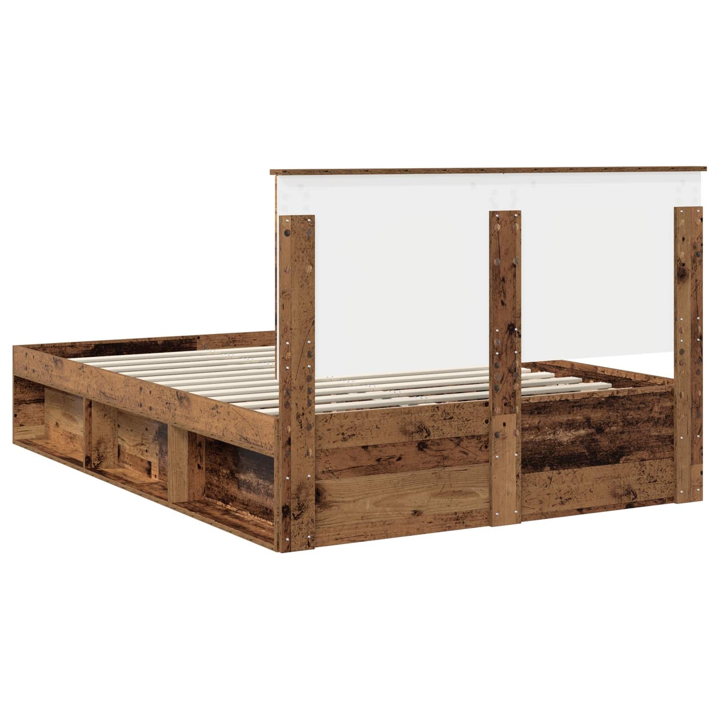 Struttura del letto Legno vecchio 140 x 190 cm Pino massello | homemem39