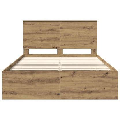 Struttura del letto Rovere Artigianale 140 x 190 cm | homemem39