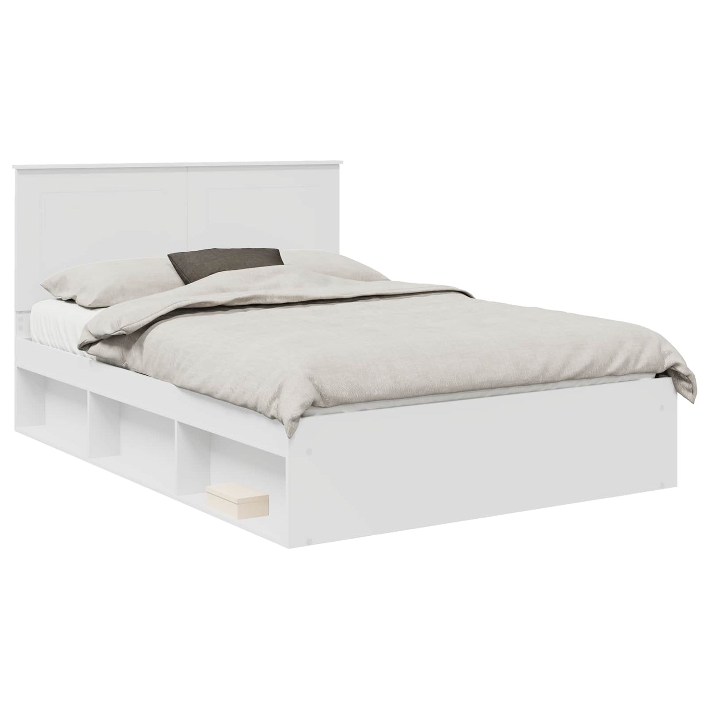 Struttura del letto Bianco 140 x 200 cm Pino massello | homemem39