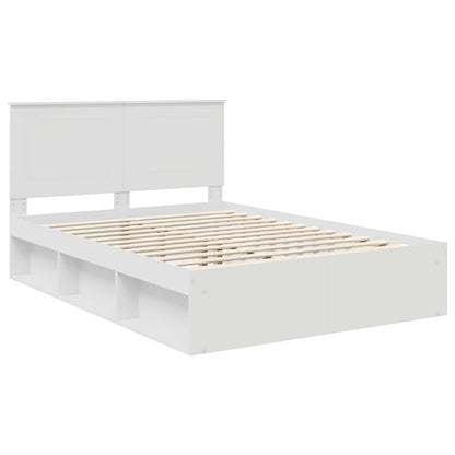 Struttura del letto Bianco 140 x 200 cm Pino massello | homemem39
