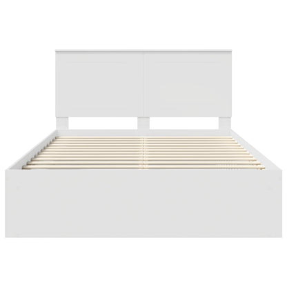 Struttura del letto Bianco 140 x 200 cm Pino massello | homemem39