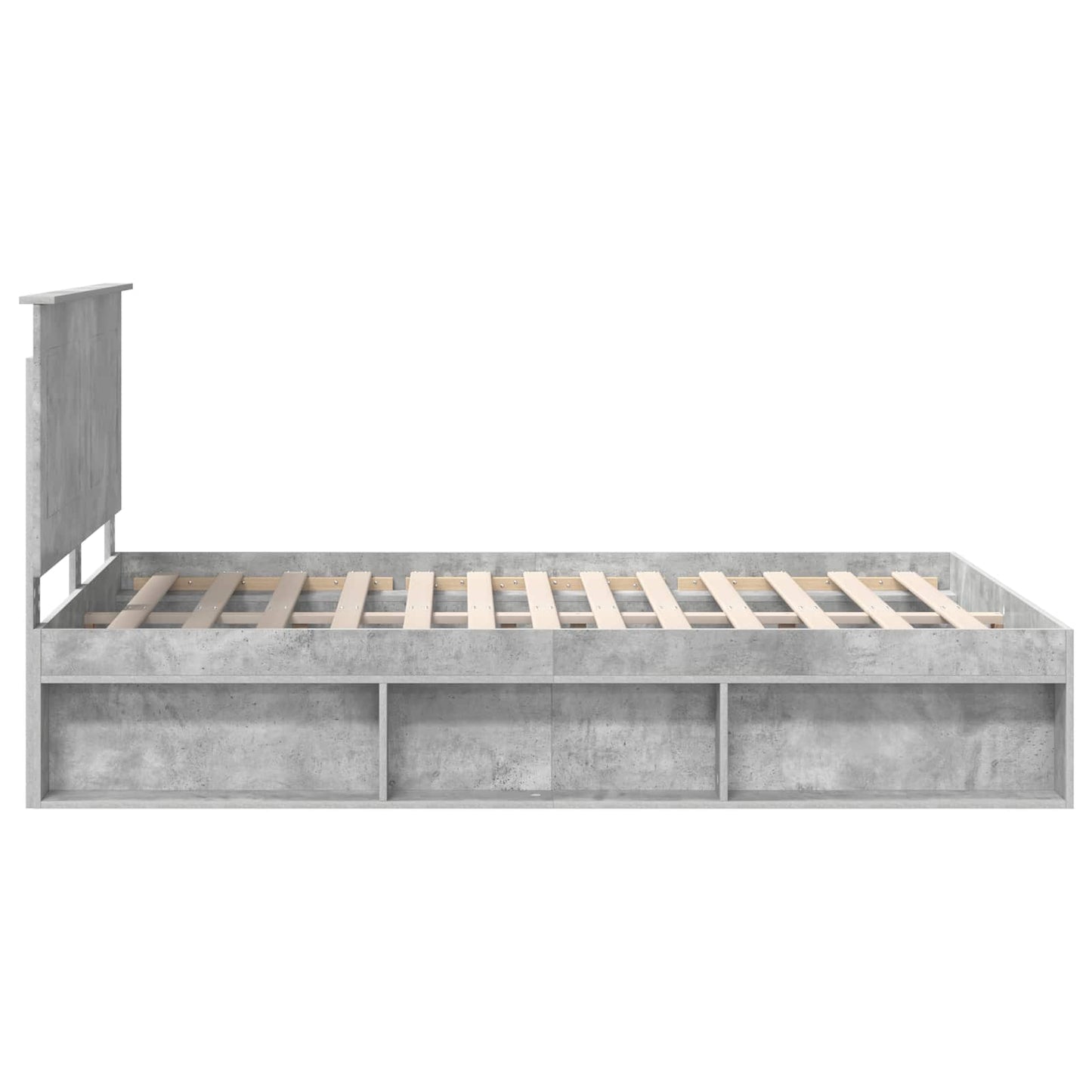 Struttura del letto Calcestruzzo 140 x 200 cm Pino massello | homemem39