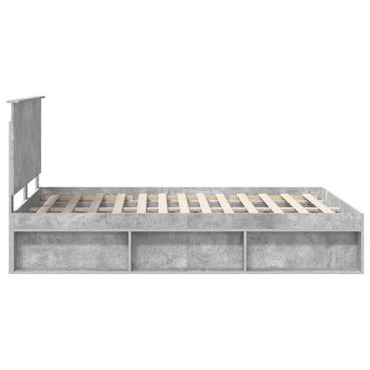 Struttura del letto Calcestruzzo 140 x 200 cm Pino massello | homemem39
