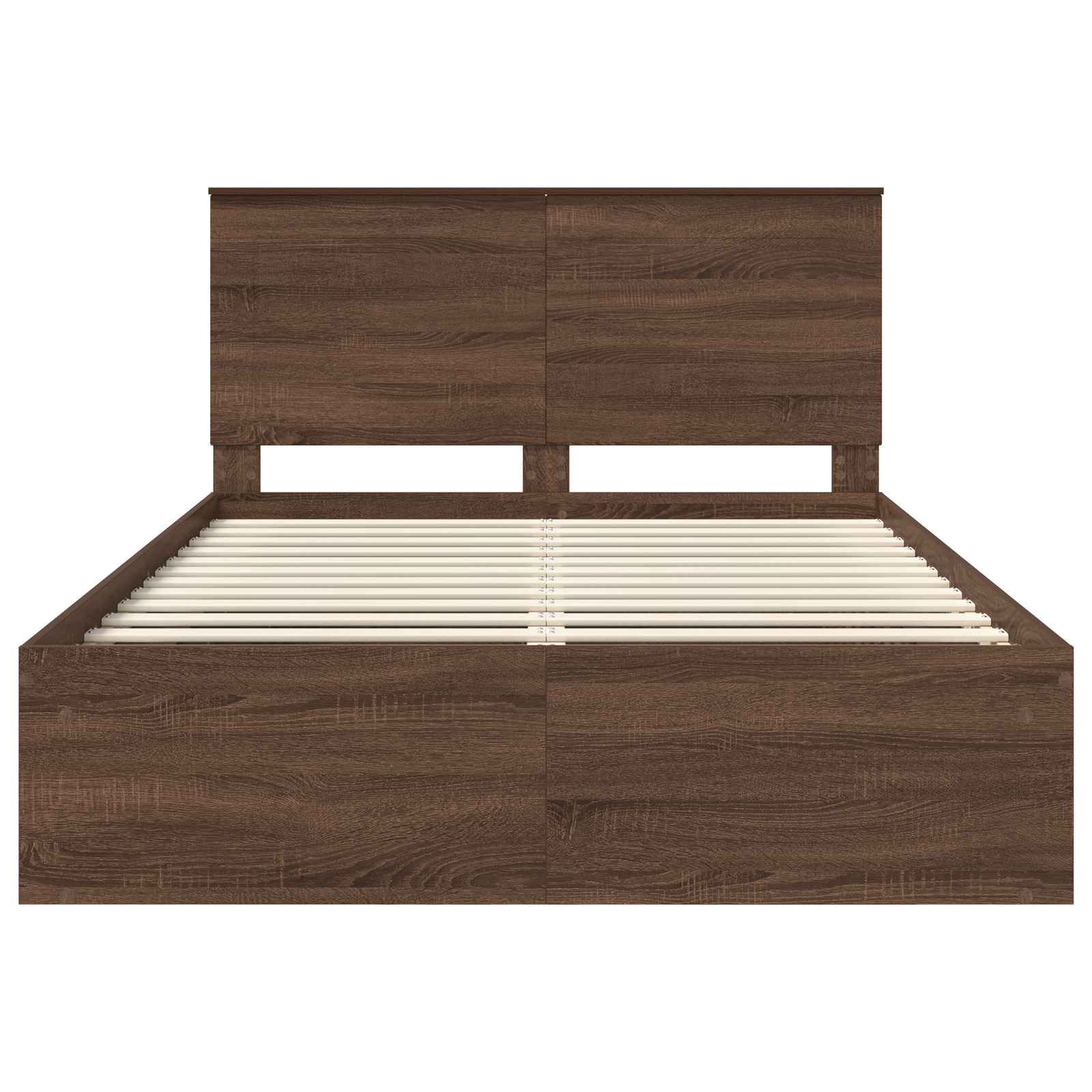 Struttura del letto Rovere Marrone 140 x 200 cm Pino massello | homemem39